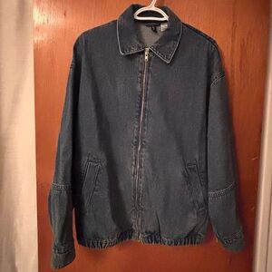 H&M Bomber Blue Denim Jacket